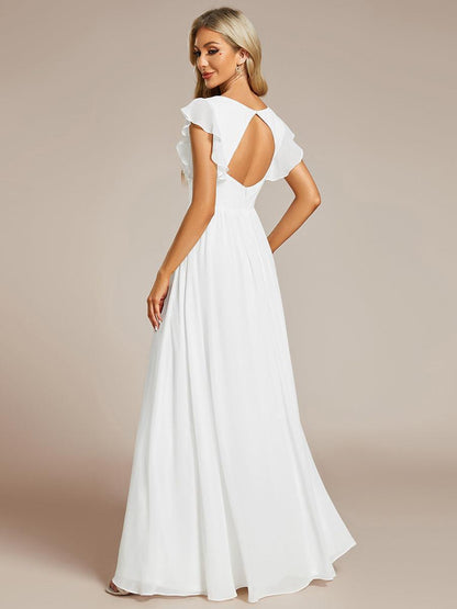 Casilda | Vestido Largo de Gasa con Espalda Abierta