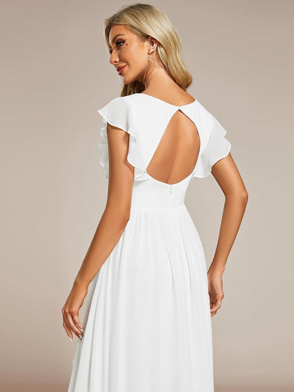 Casilda | Vestido Largo de Gasa con Espalda Abierta