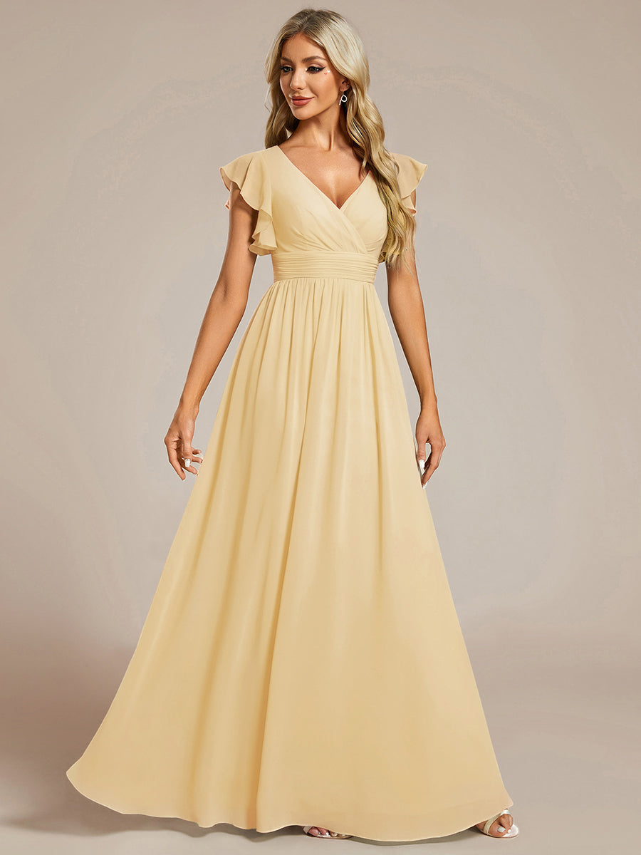 Casilda | Vestido Largo de Gasa con Espalda Abierta