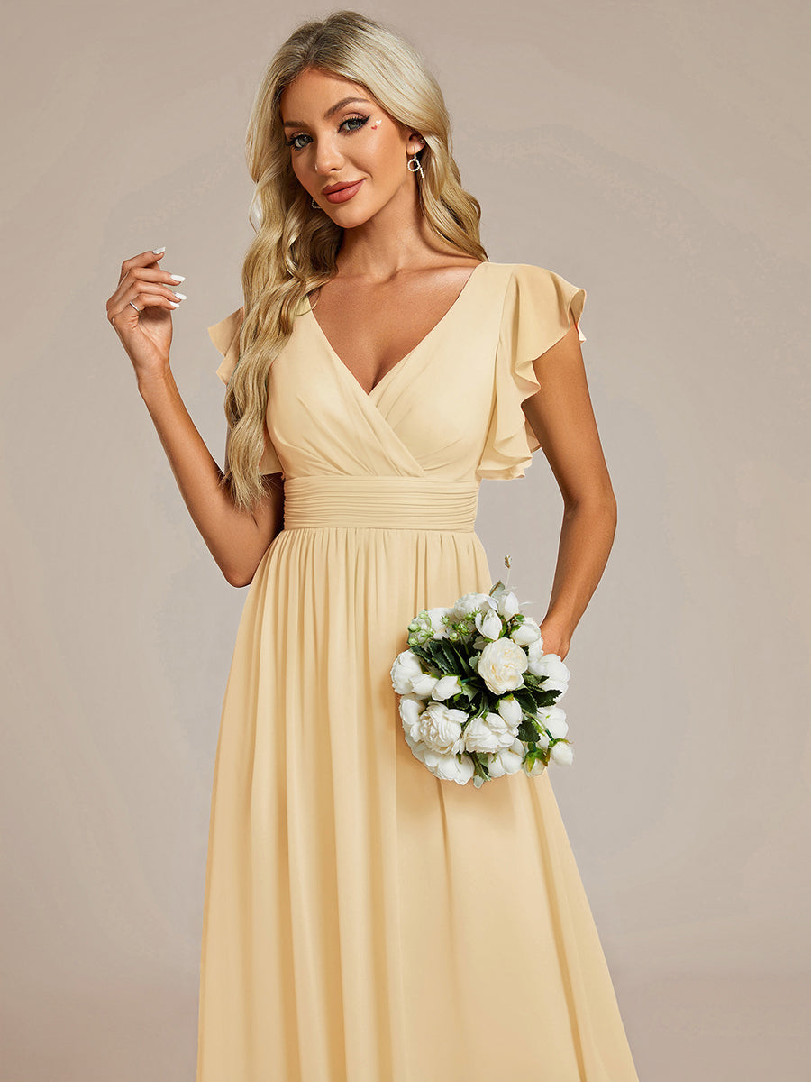 Casilda | Vestido Largo de Gasa con Espalda Abierta