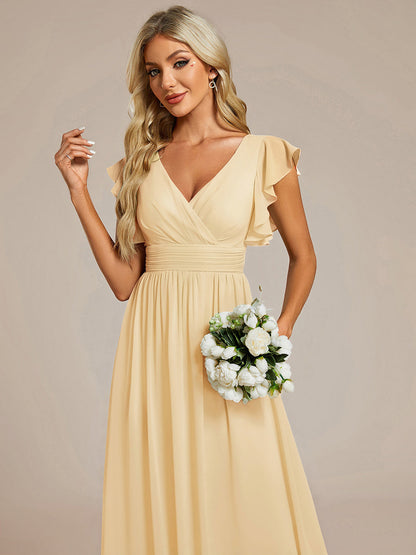 Casilda | Vestido Largo de Gasa con Espalda Abierta