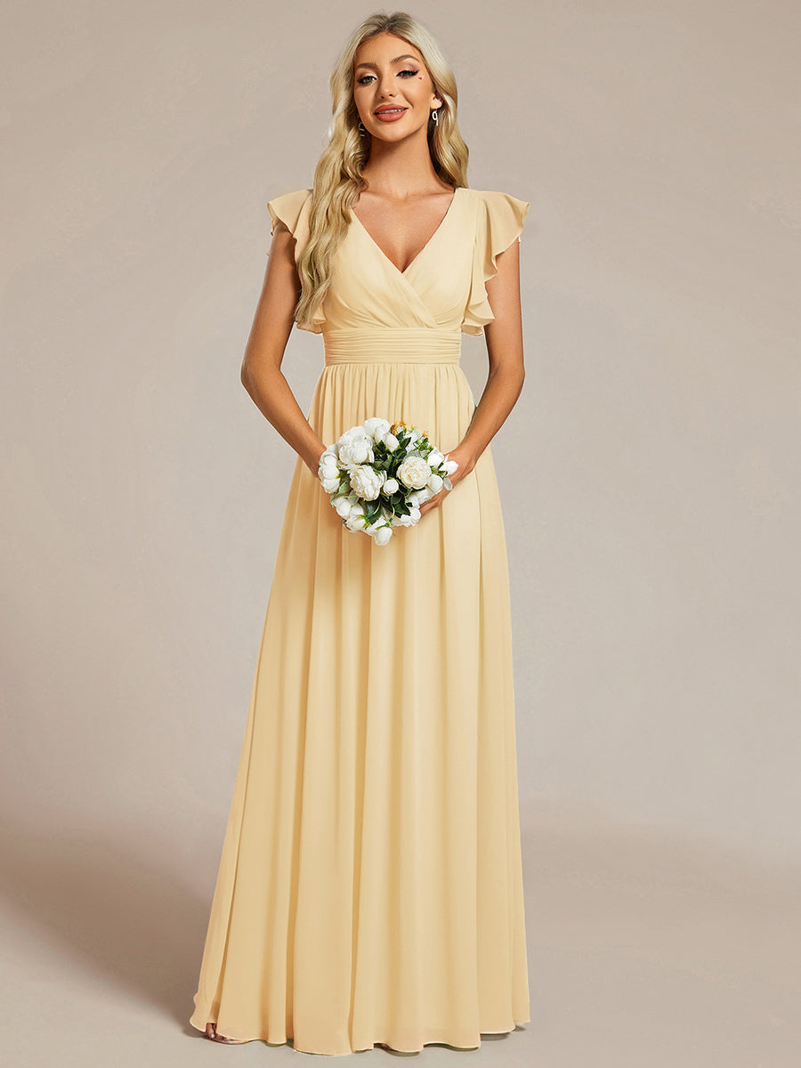 Casilda | Vestido Largo de Gasa con Espalda Abierta
