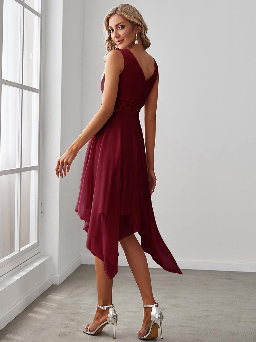 Aroa | Vestido Largo de Gasa con Bajo Asimétrico