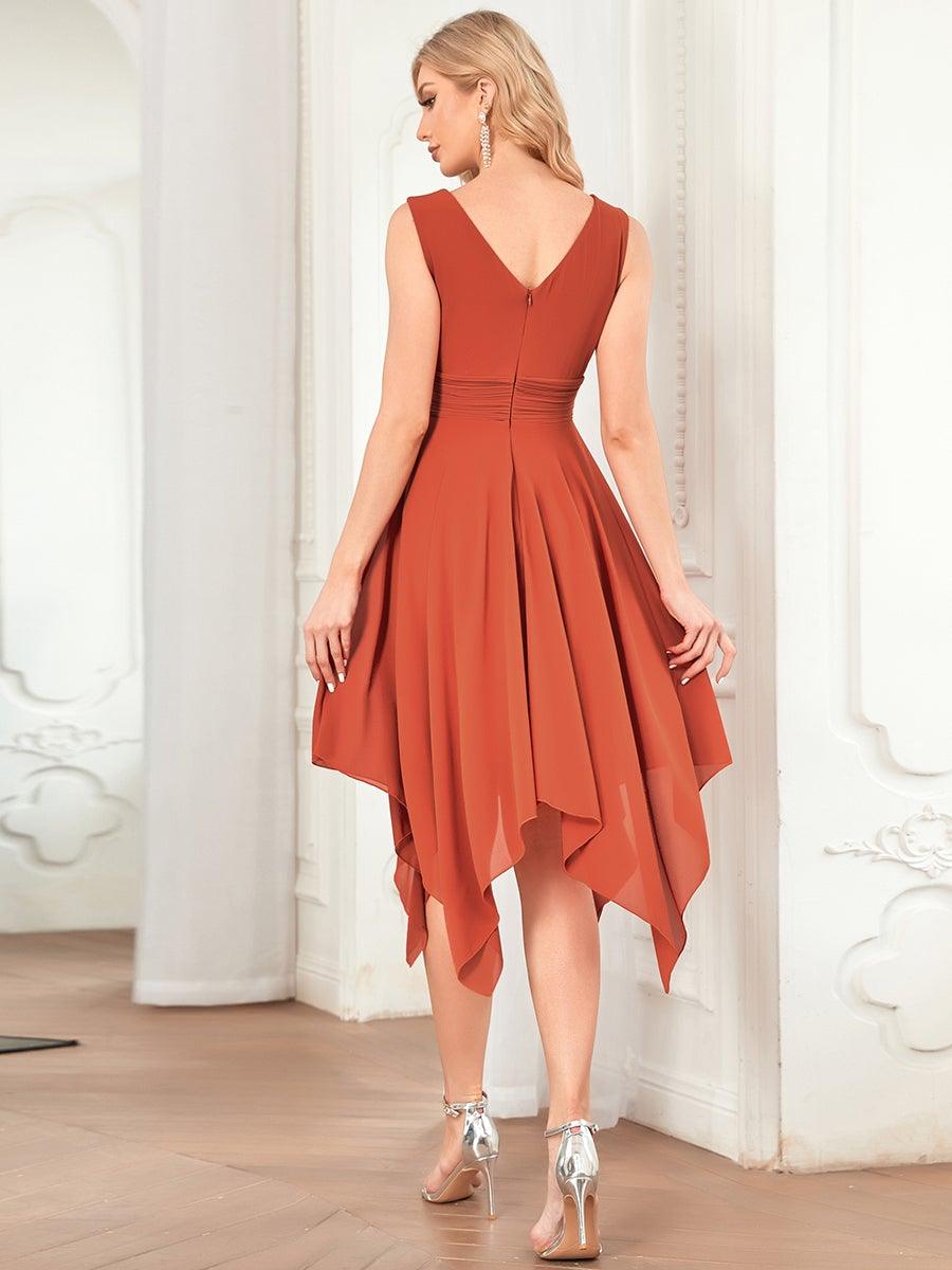Aroa | Vestido Largo de Gasa con Bajo Asimétrico