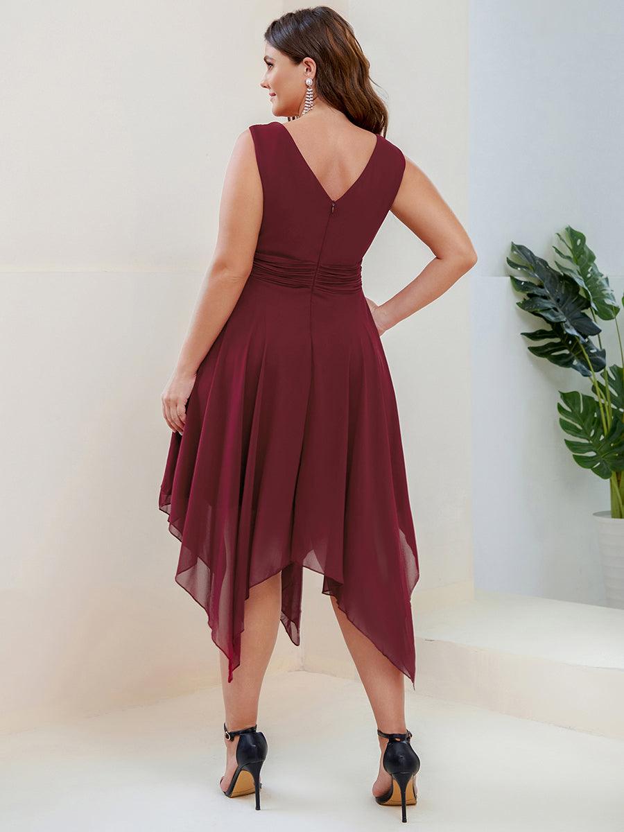 Aroa | Vestido Largo de Gasa con Bajo Asimétrico