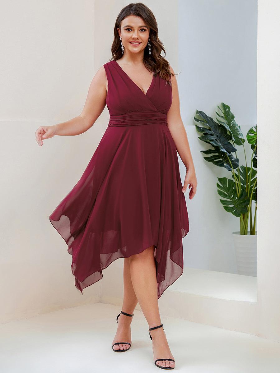 Aroa | Vestido Largo de Gasa con Bajo Asimétrico