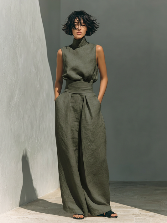 Alma | Linen and Cotton Jumpsuit