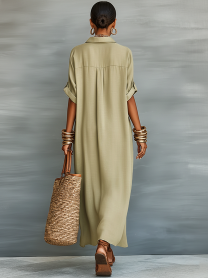 Nataly│Brisa Linen Shirt Dress