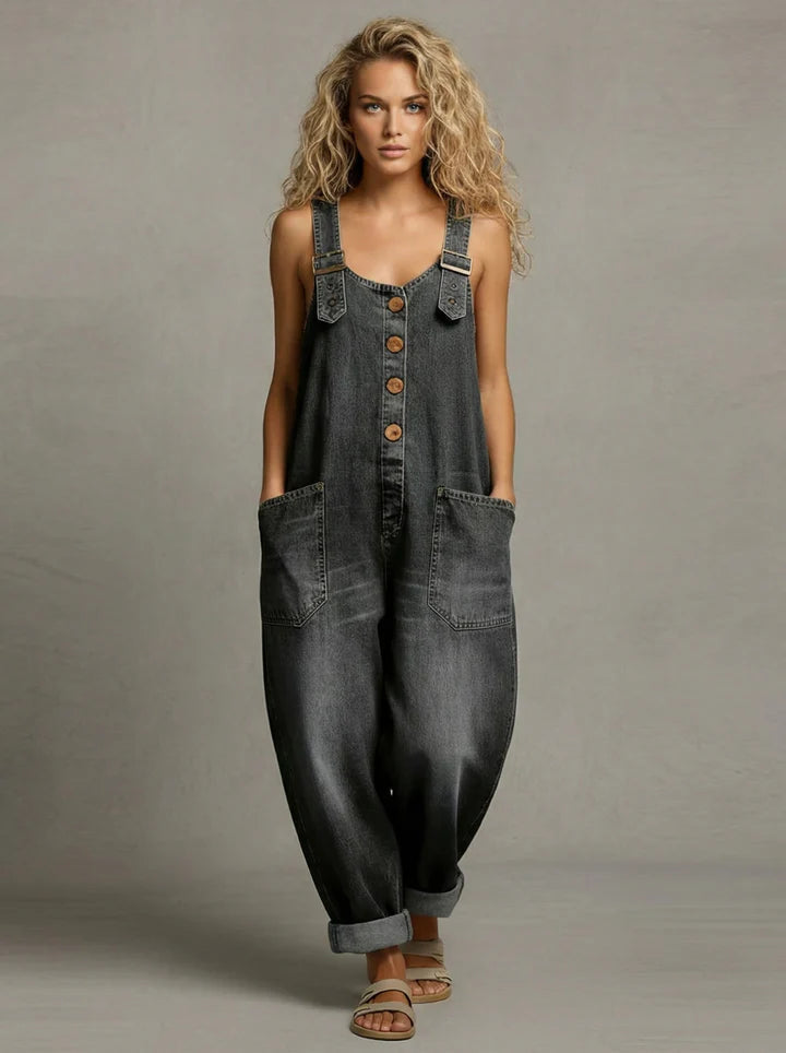 Triana | Peto de Denim de Algodón Relajado
