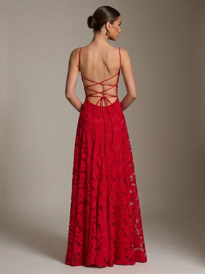 Rita | Vestido Largo Floral con Escote Drapeado