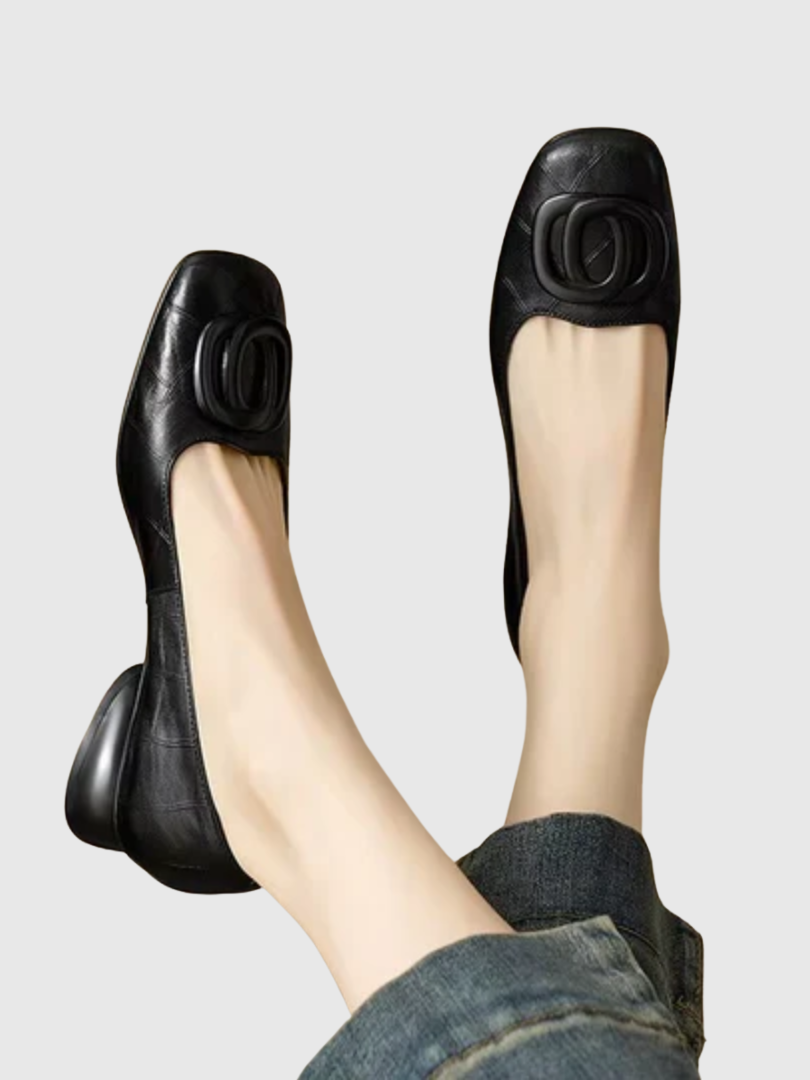 Lara| Leather Flats