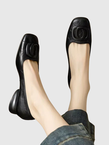 Lara| Leather Flats