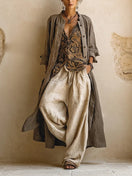 Vega | Three-Piece Printed Linen Set