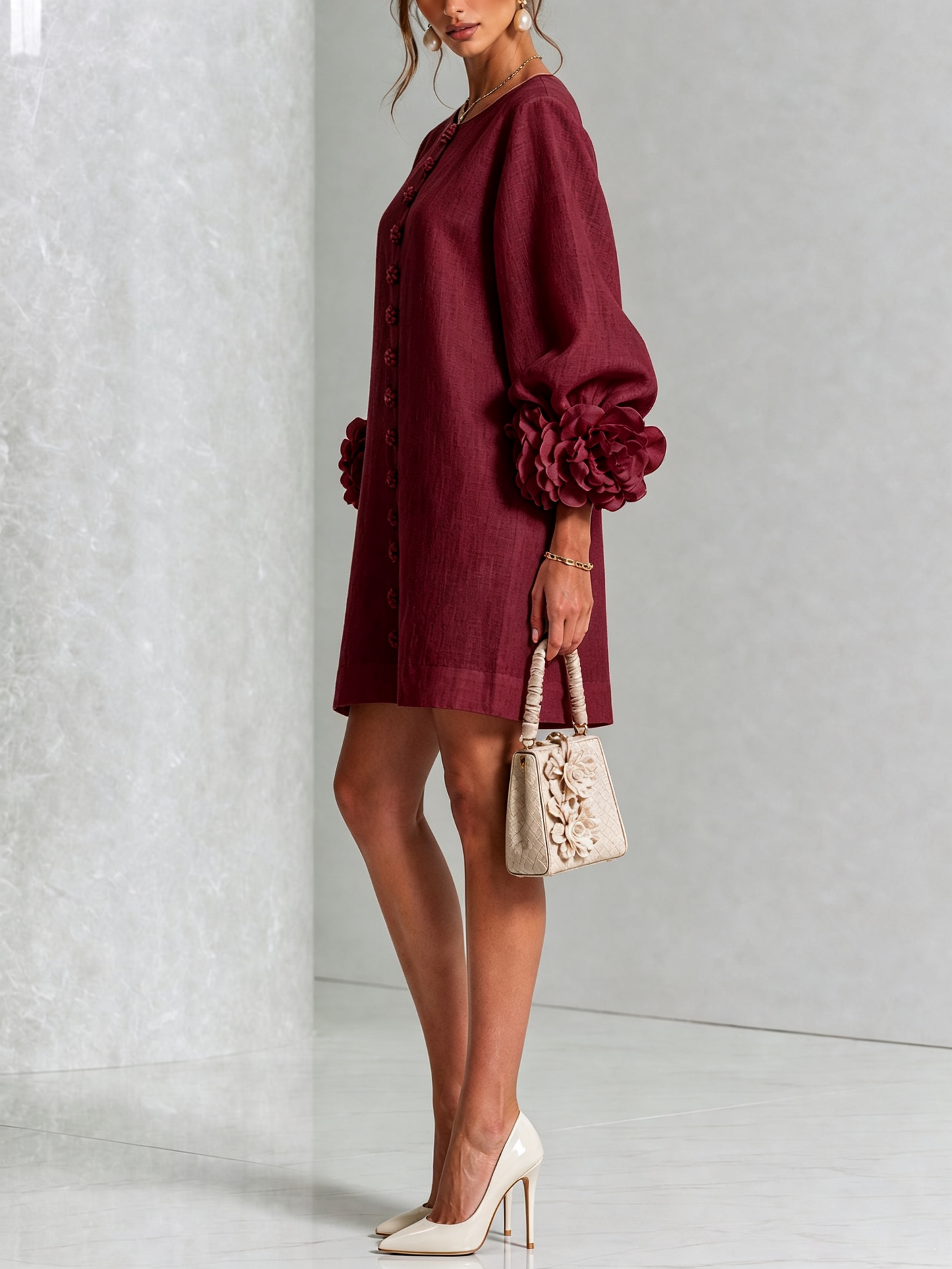 Perla | Vestido Mini con Puños