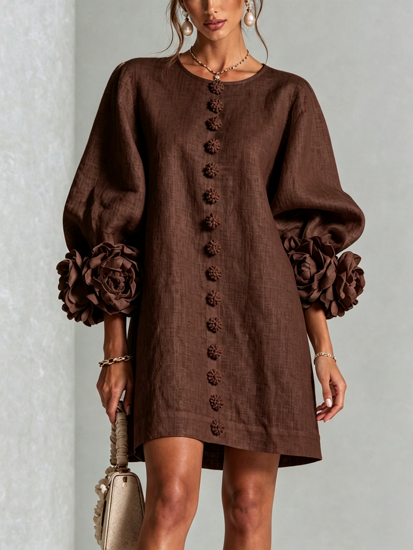 Perla | Vestido Mini con Puños