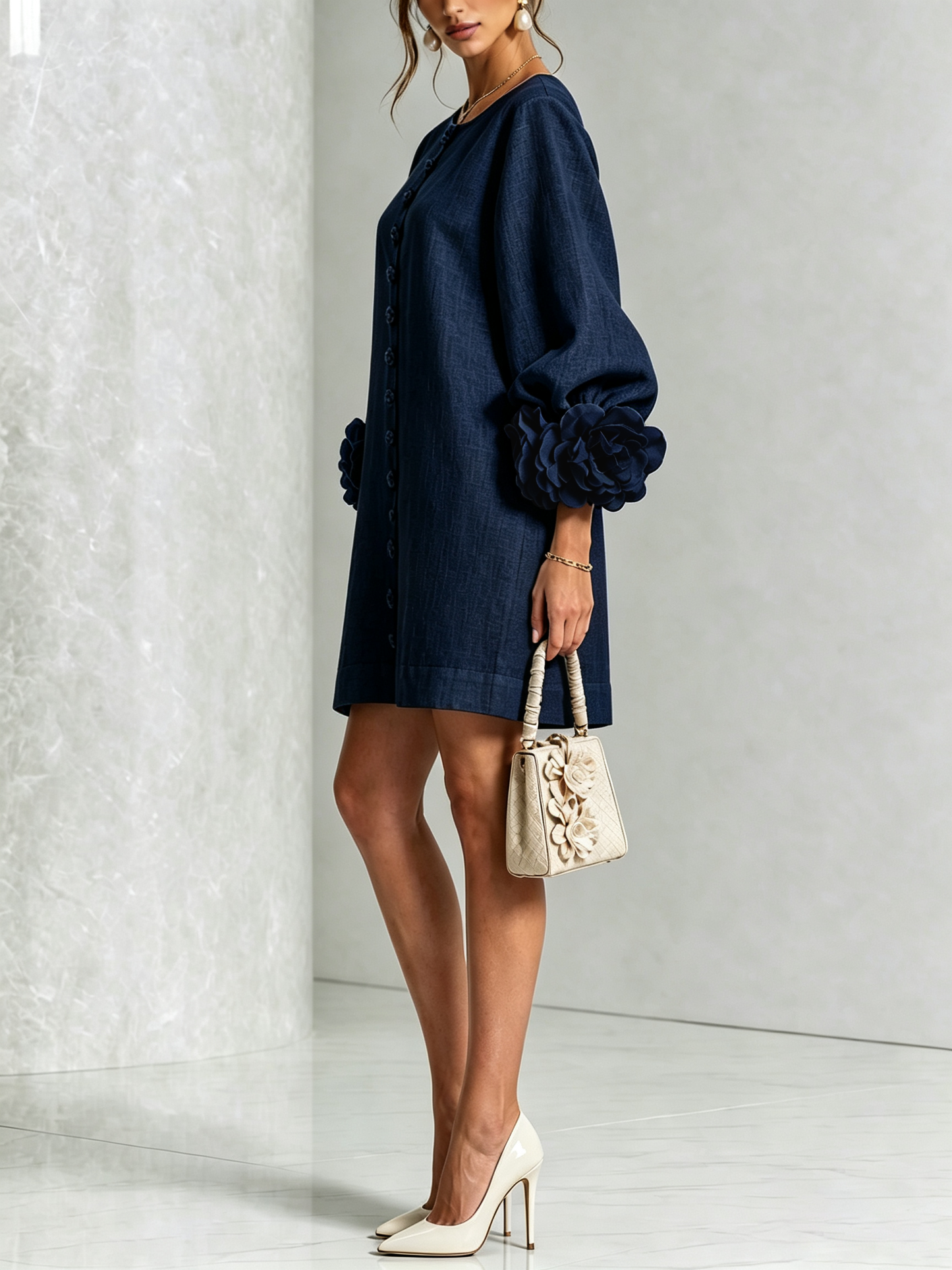 Perla | Vestido Mini con Puños
