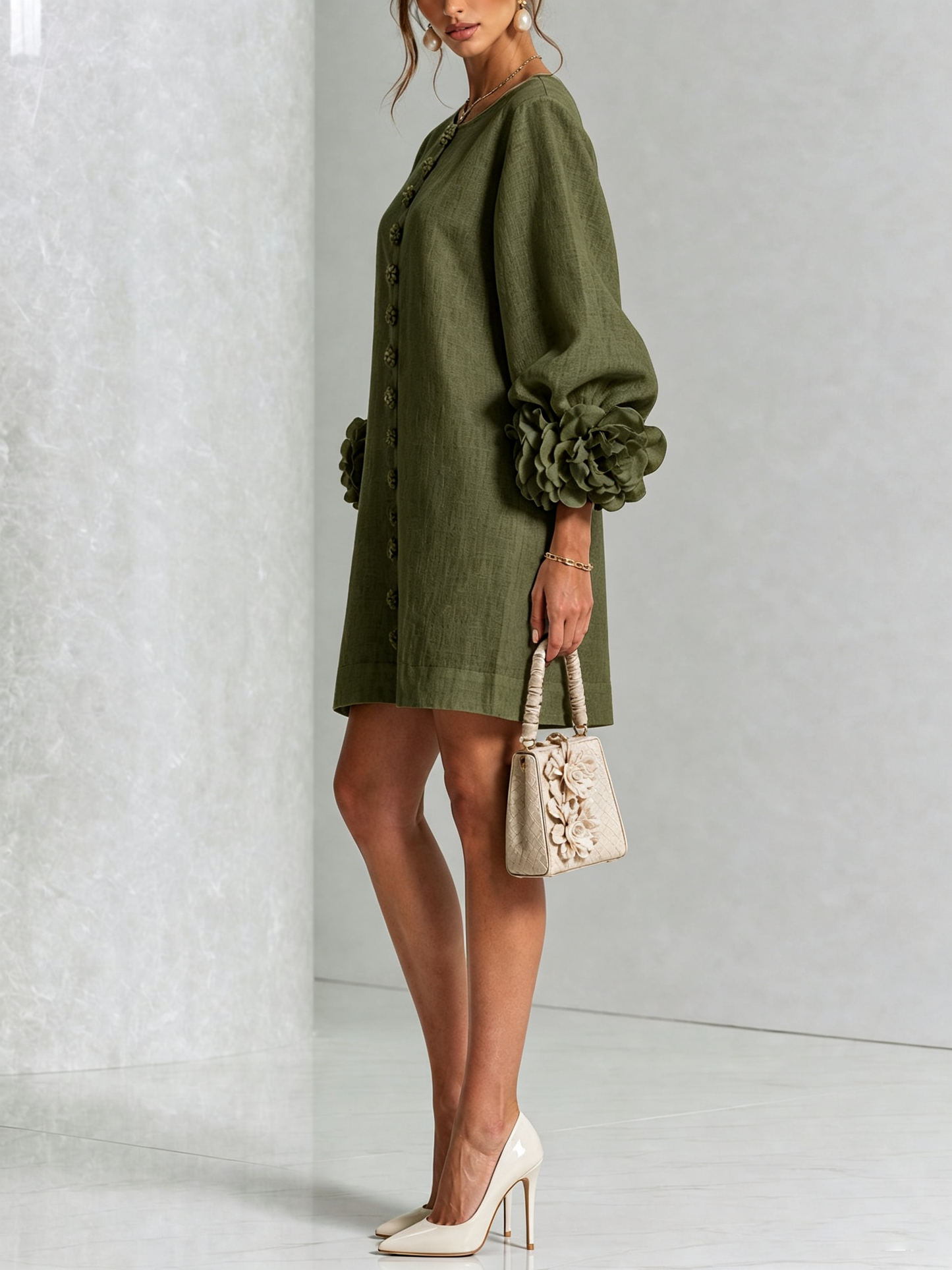 Perla | Vestido Mini con Puños