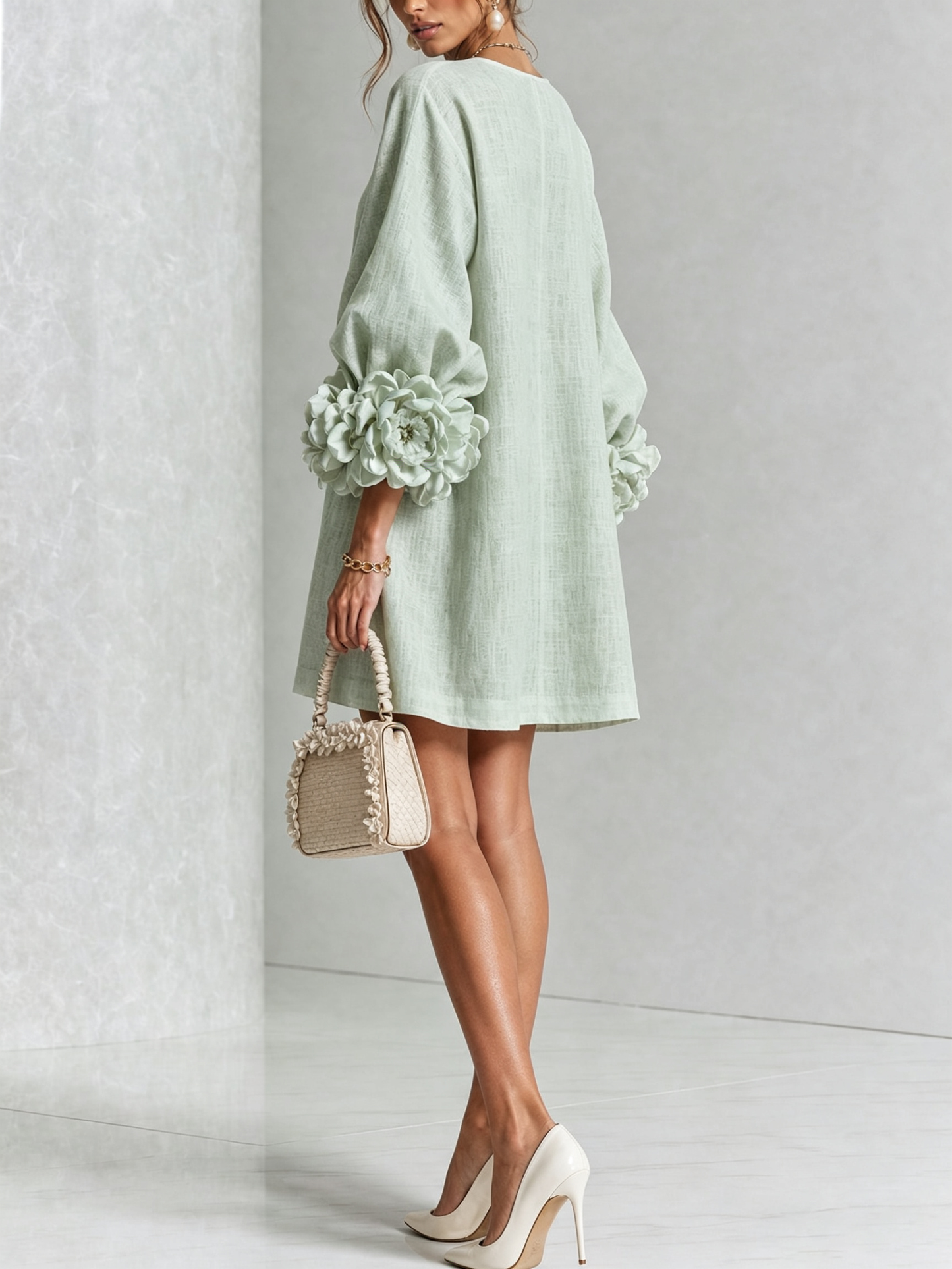 Perla | Vestido Mini con Puños