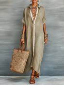 Nataly│Brisa Linen Shirt Dress