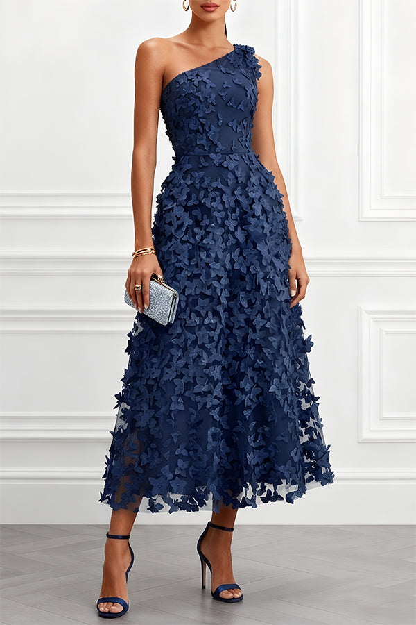 Aurora | Vestido Midi de Tul con Mariposas