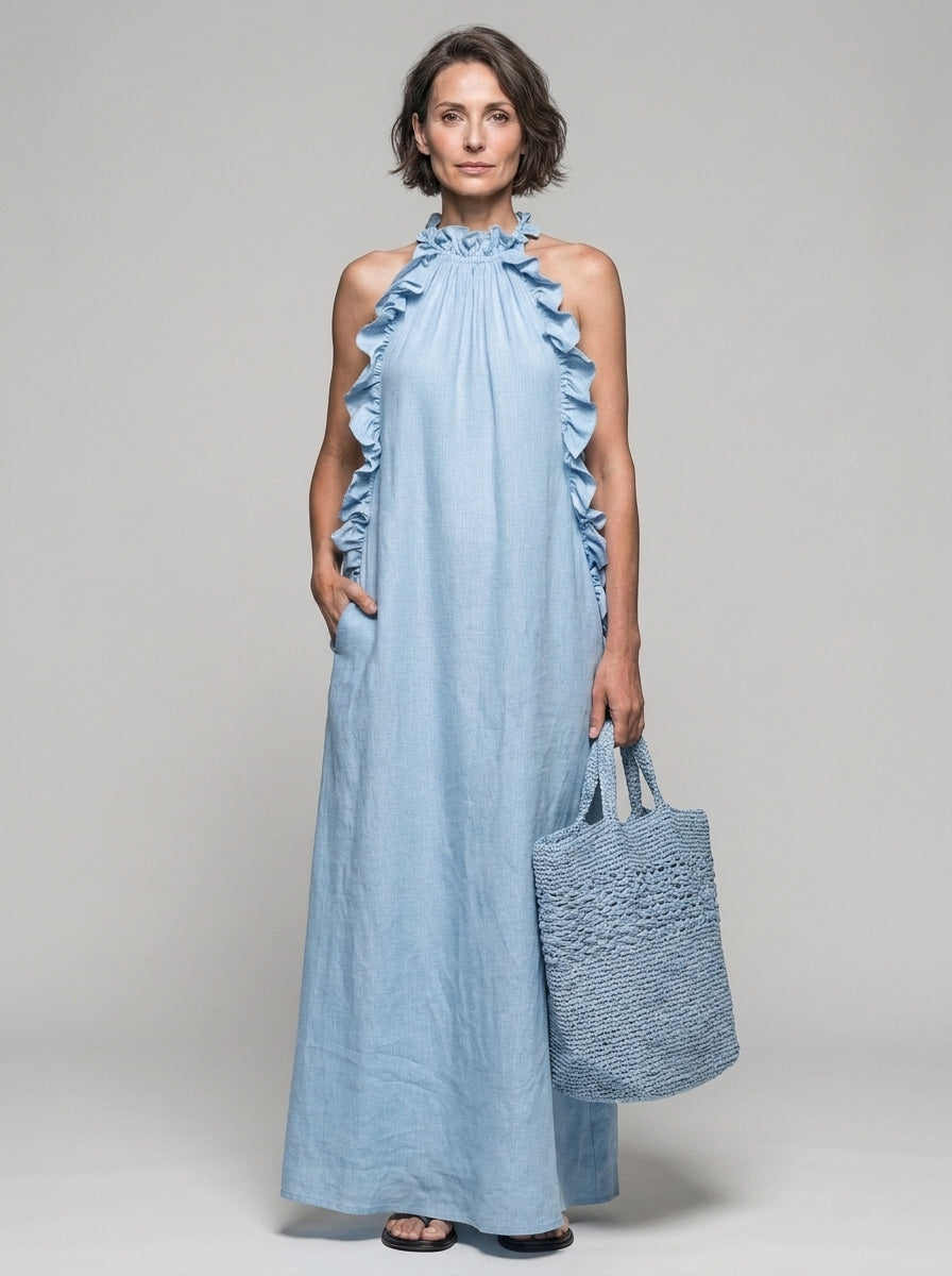 Lua | Vestido Maxi con Bolsillos