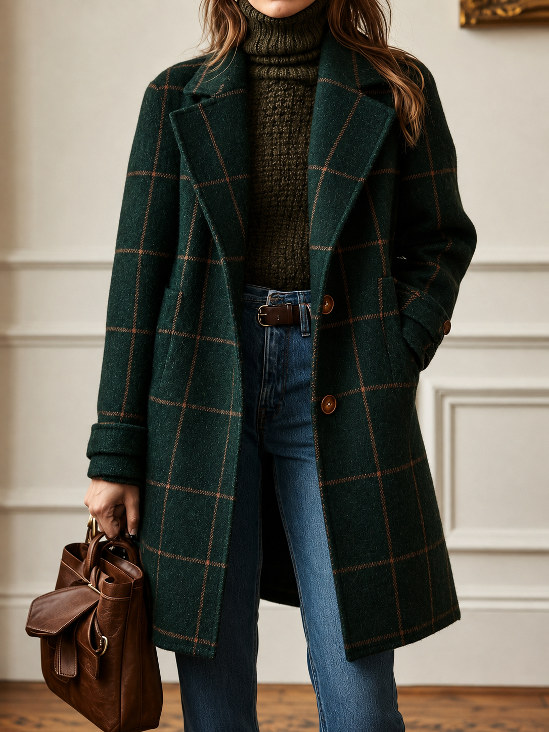Eleanor | Classic Checked Coat