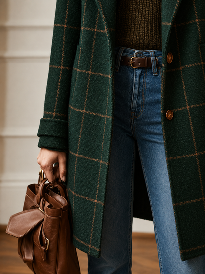 Eleanor | Classic Checked Coat