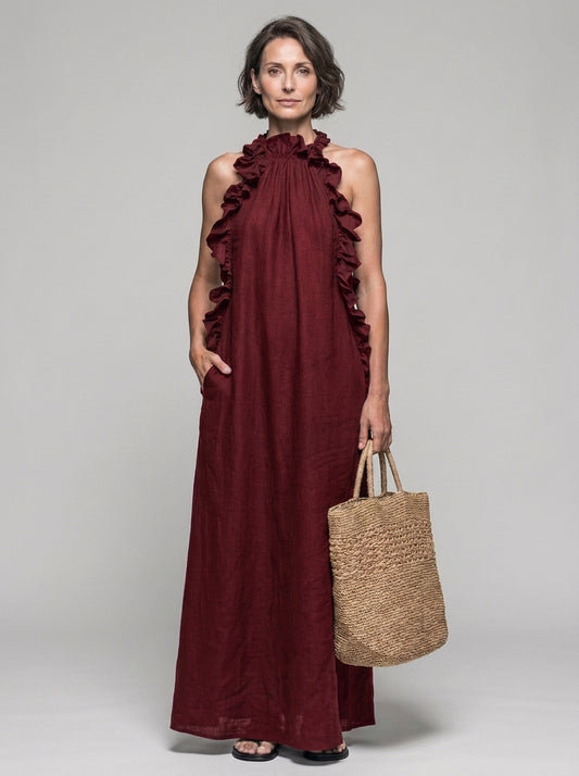 Lua | Vestido Maxi con Bolsillos