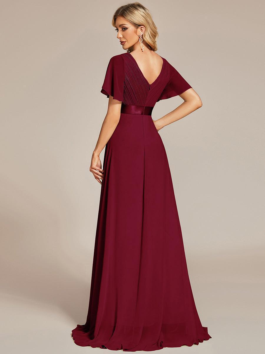 Mónica | Vestido Largo de Gasa con Talle Imperio