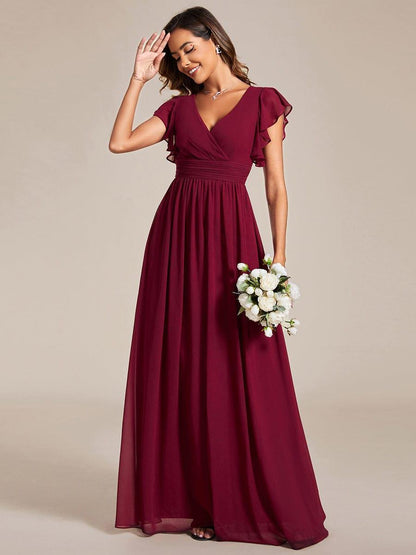 Casilda | Vestido Largo de Gasa con Espalda Abierta