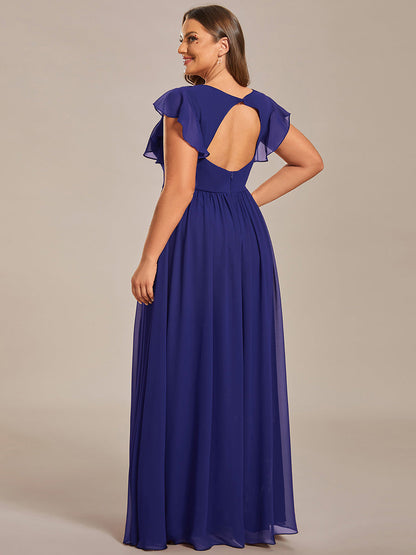 Casilda | Vestido Largo de Gasa con Espalda Abierta