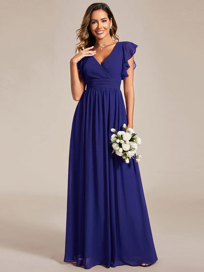 Casilda | Vestido Largo de Gasa con Espalda Abierta