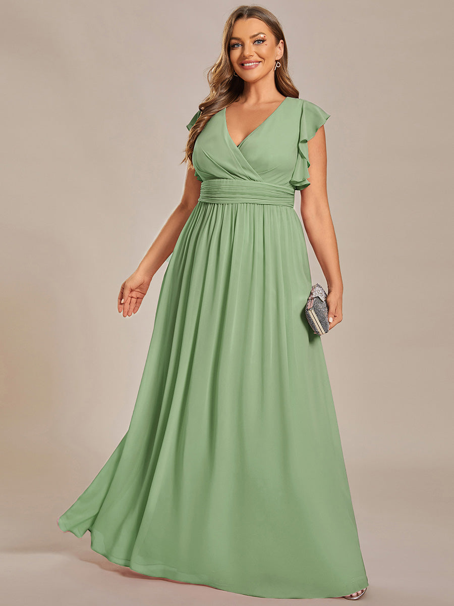 Casilda | Vestido Largo de Gasa con Espalda Abierta