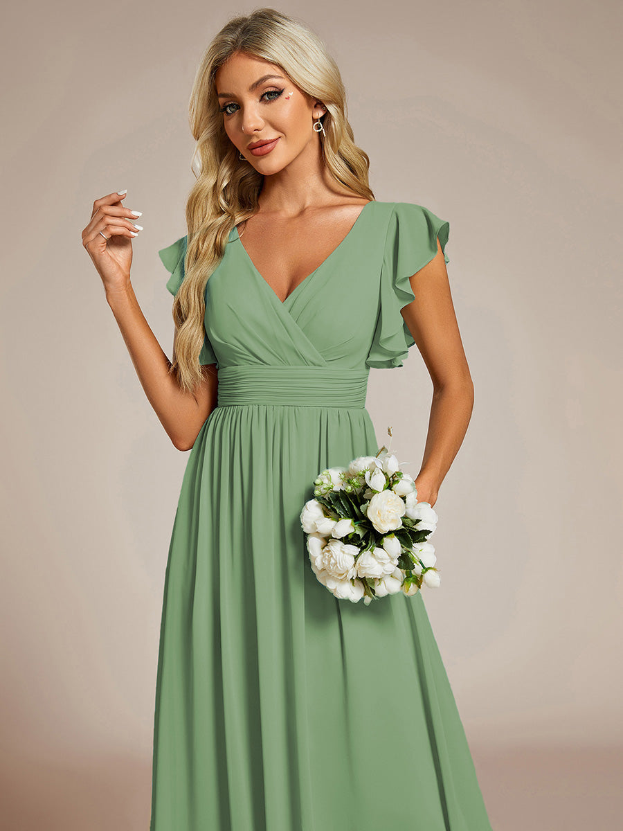 Casilda | Vestido Largo de Gasa con Espalda Abierta