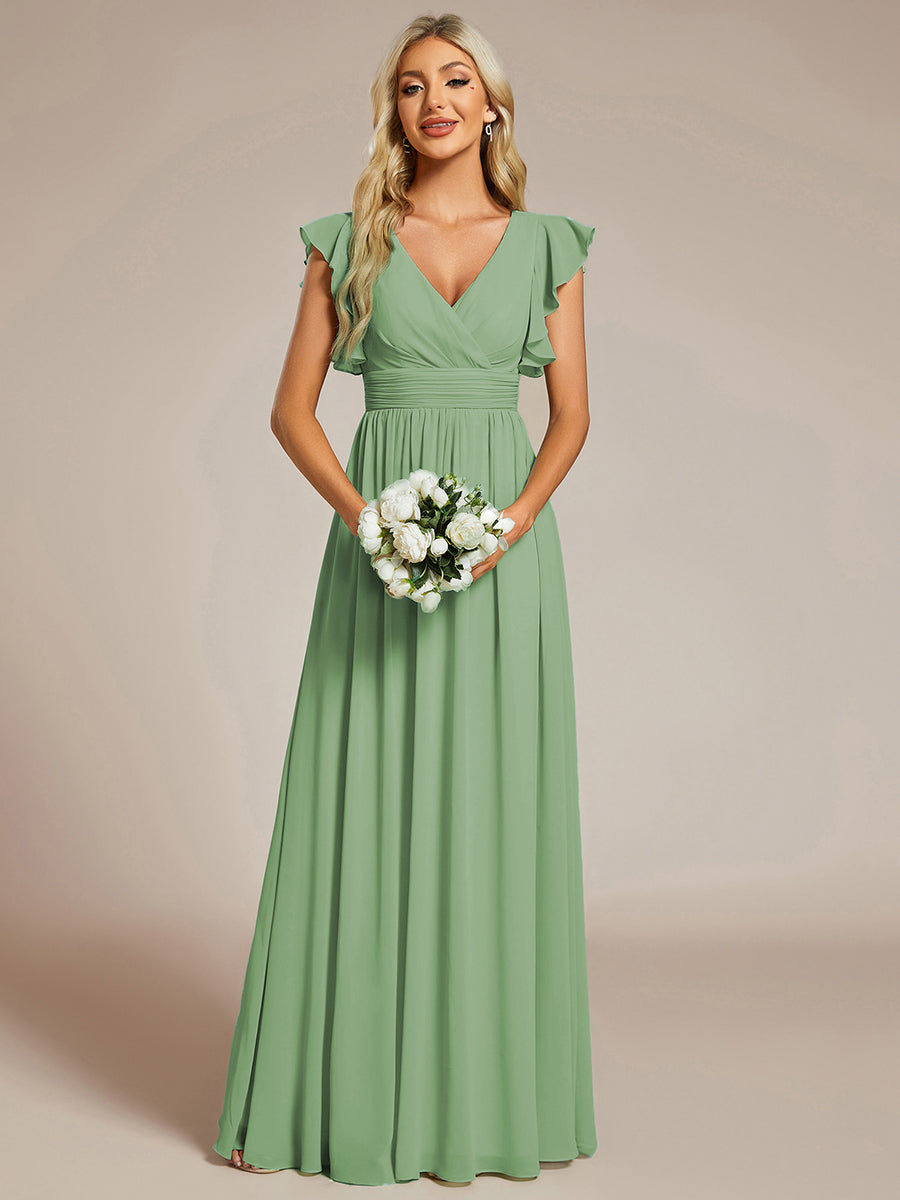Casilda | Vestido Largo de Gasa con Espalda Abierta