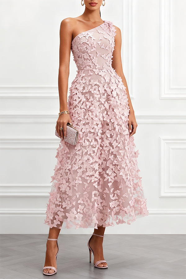 Aurora | Vestido Midi de Tul con Mariposas