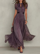 Sofia | Solène Flowy Lace Detail Dress