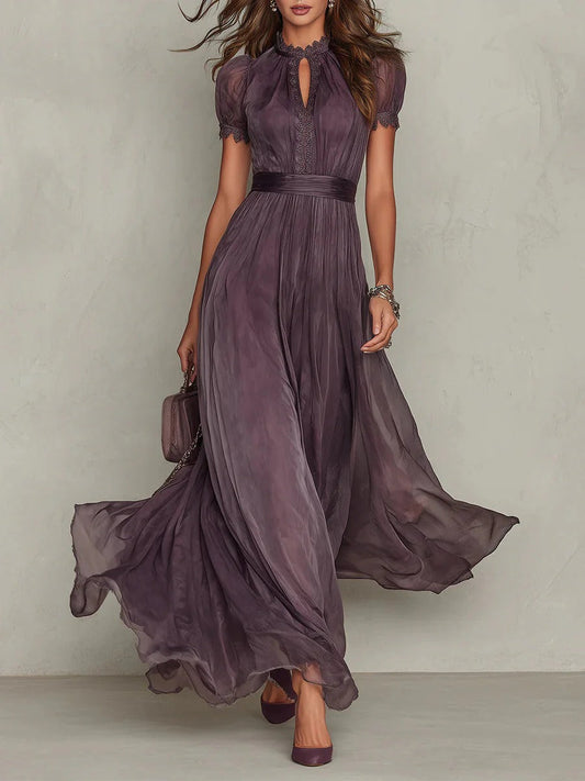 Sofia | Solène Flowy Lace Detail Dress