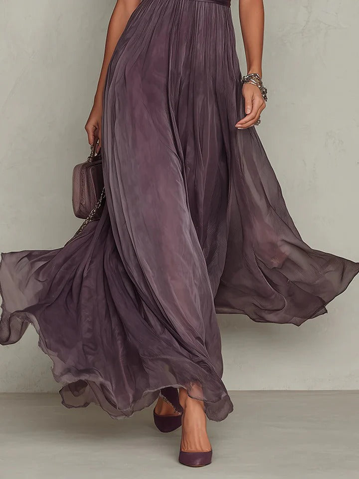 Sofía | Vestido Solène de Tejido Fluido con Detalles de Encaje