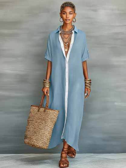 Nataly│Brisa Linen Shirt Dress