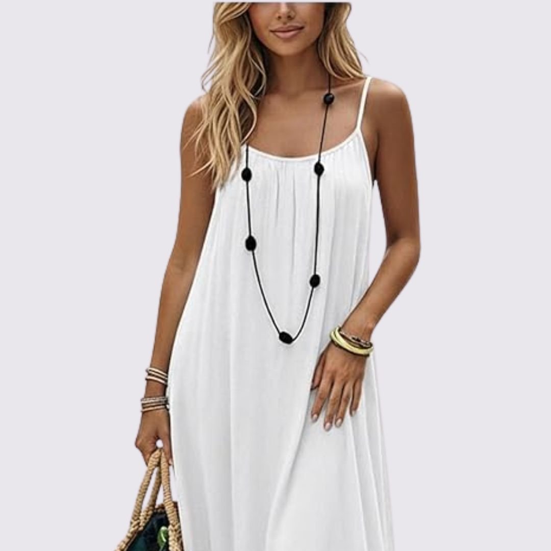 Zahara | Vestido con Espalda Abierta Ajustable