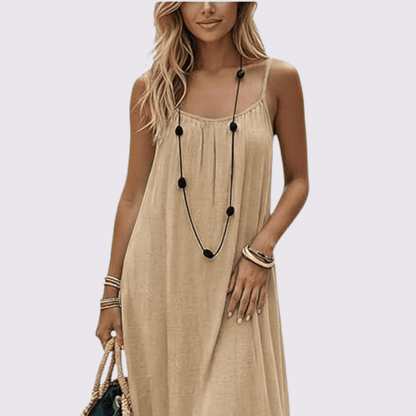 Zahara | Vestido con Espalda Abierta Ajustable