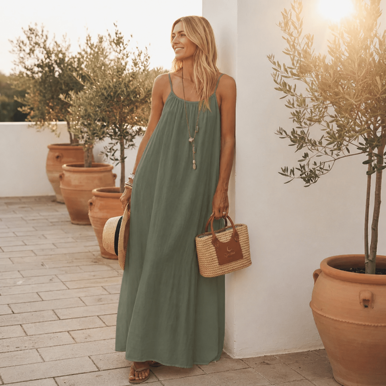 Zahara | Vestido con Espalda Abierta Ajustable