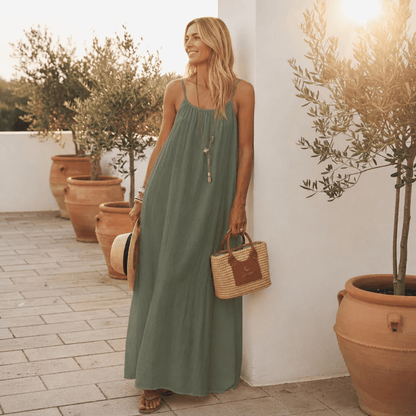 Zahara | Vestido con Espalda Abierta Ajustable