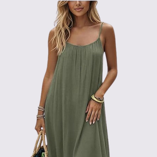Zahara | Adjustable Open-Back Dress