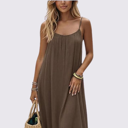 Zahara | Vestido con Espalda Abierta Ajustable