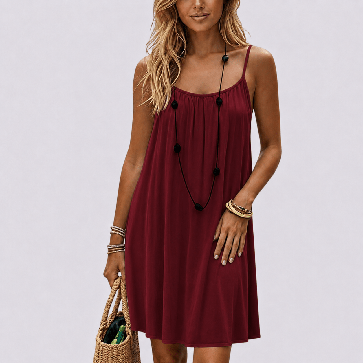Zahara | Vestido con Espalda Abierta Ajustable