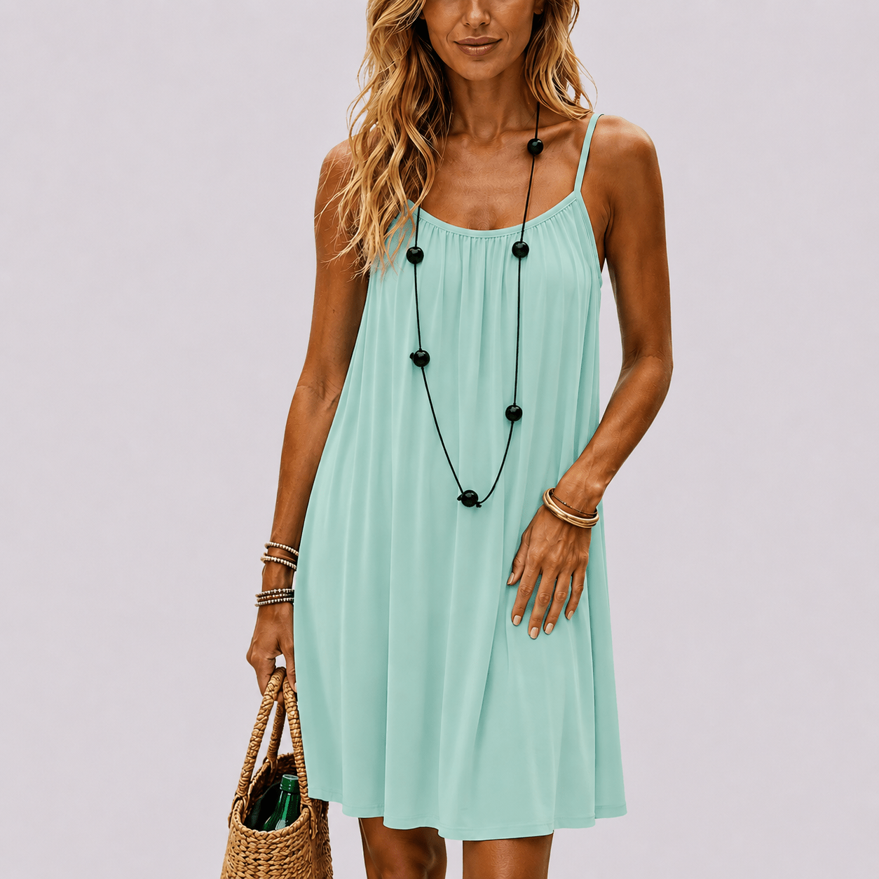 Zahara | Vestido con Espalda Abierta Ajustable