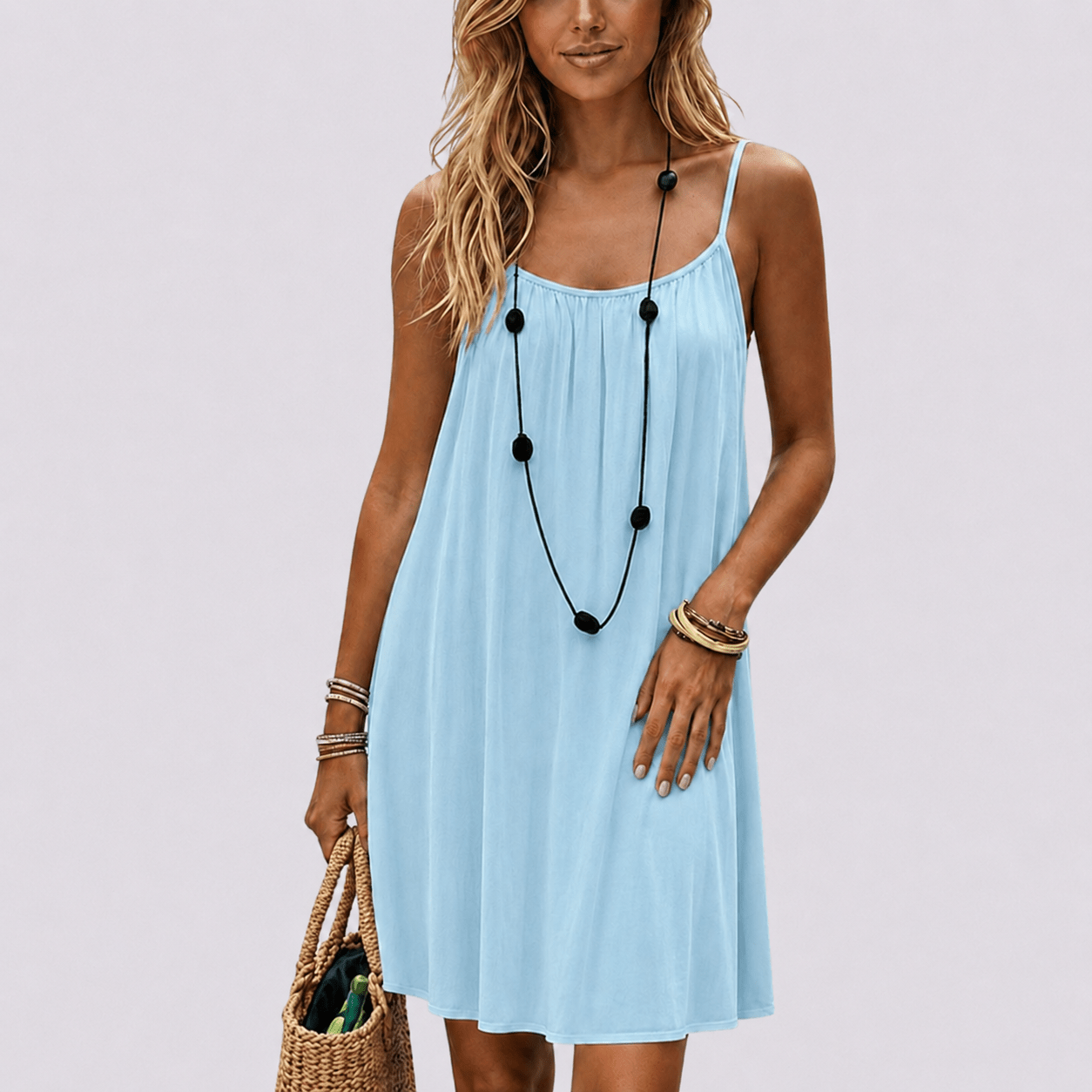 Zahara | Vestido con Espalda Abierta Ajustable