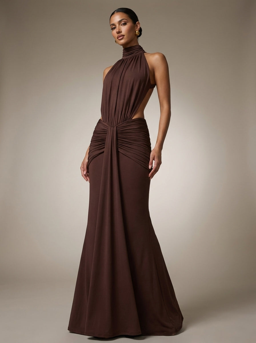 Olalla | Vestido Largo Sirena con Espalda Descubierta